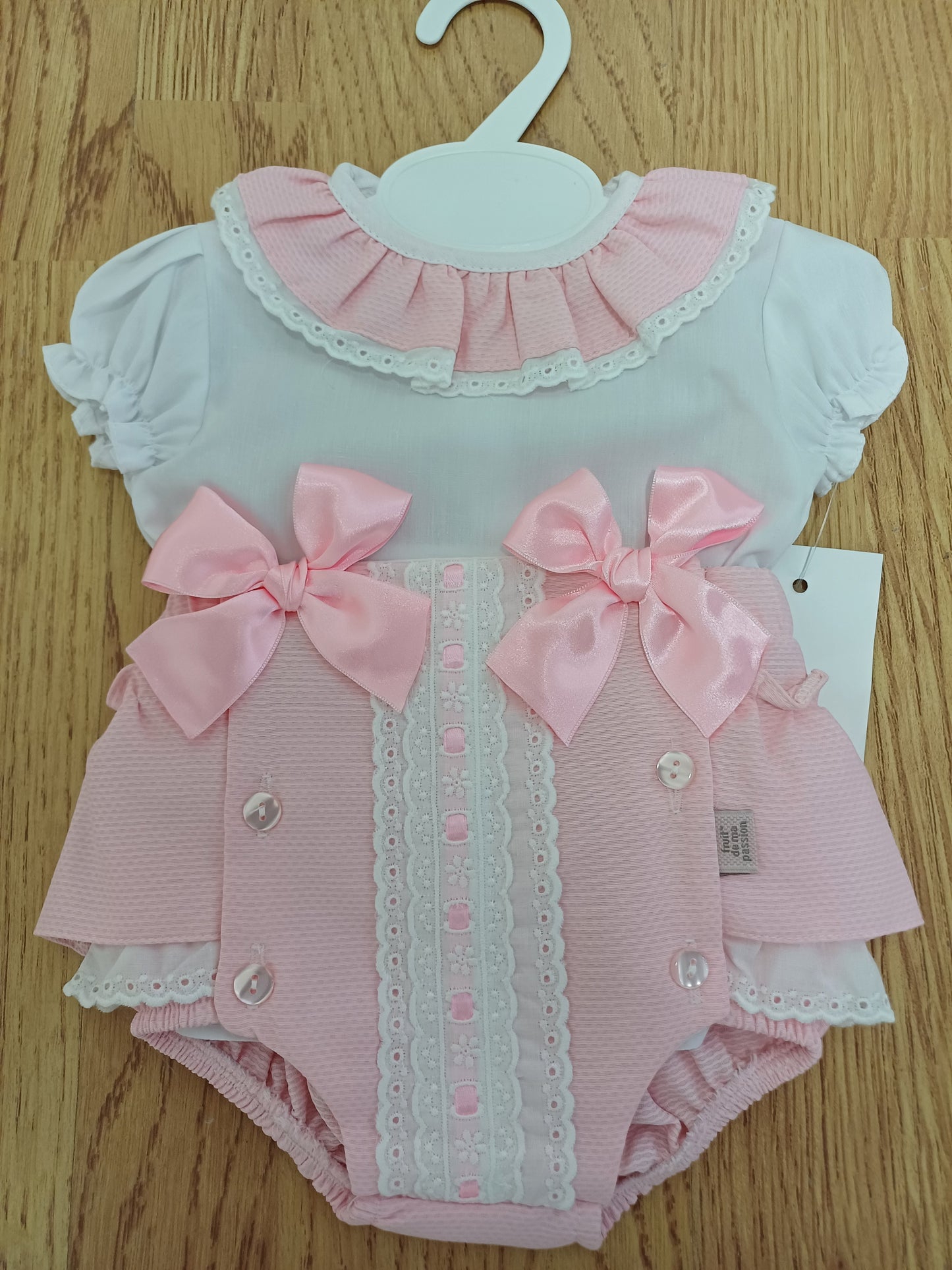 Girls pretty jam pants set with bows