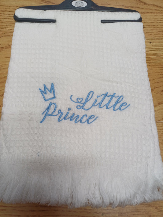 Boys  blanket  / shawl embroidered with little prince