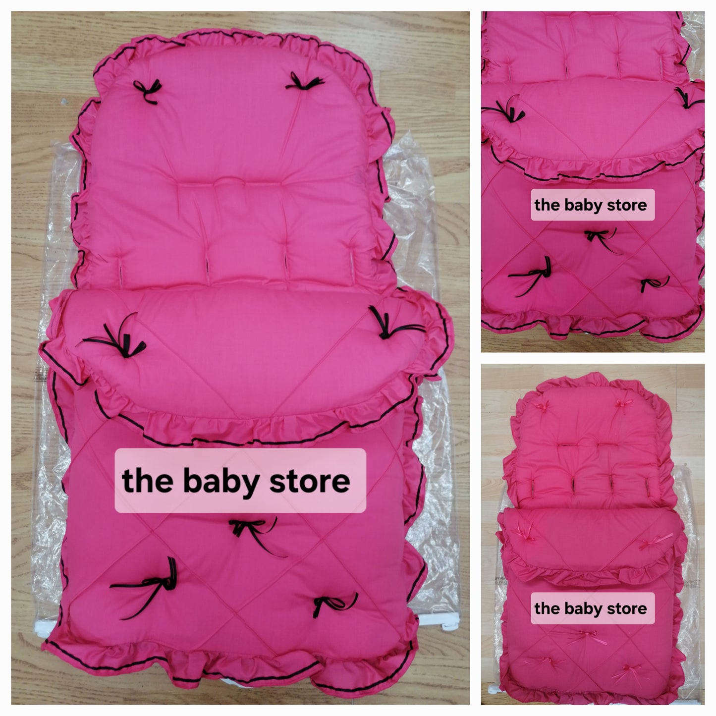 Footmuff pram cosytoes universal fit  pram set buggy Liner  stroller with Bows