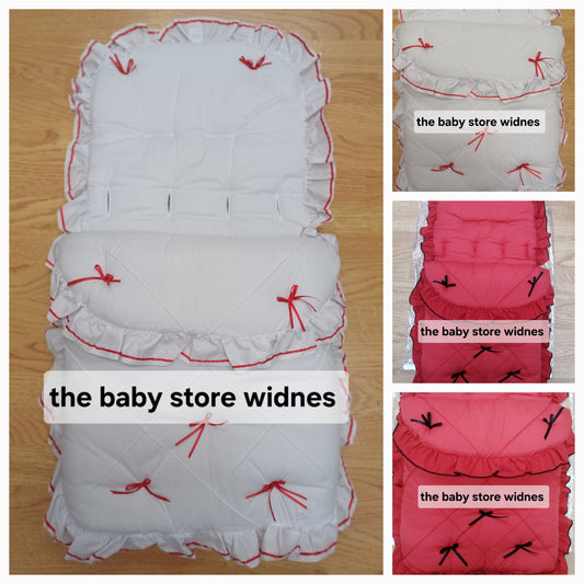 Baby Boys/ girls universal fit pram cosytoes  / footmuff comes in various colours