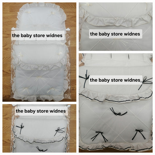 Baby Boys/ girls universal fit pram cosytoes/footmuff comes in various colours