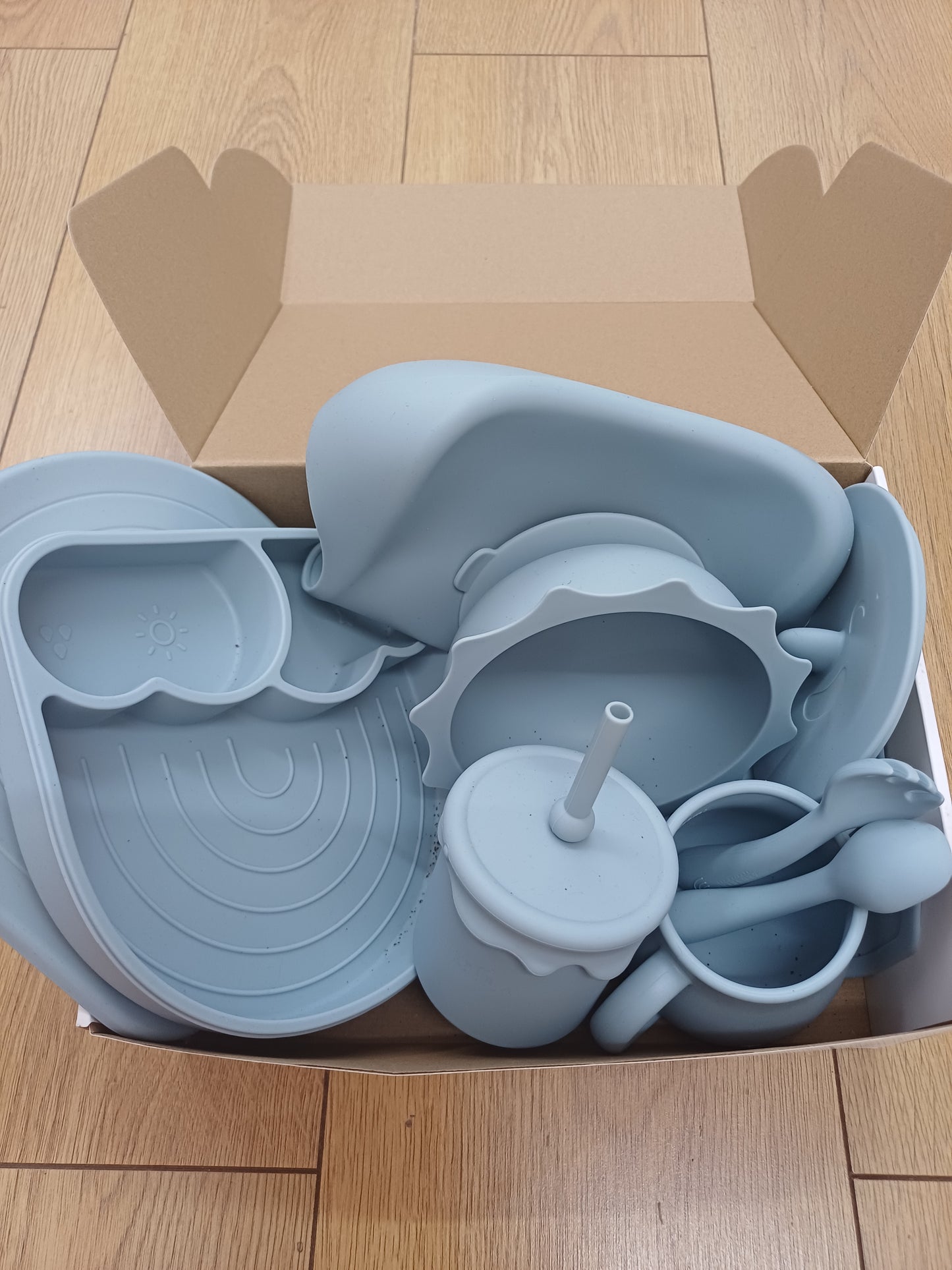 Babys and  toddler boys  10 pcs weaning set complete toddler feeding kit ideal gift