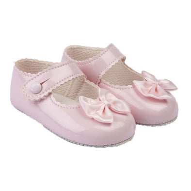 Baypds girls pre walker soft sole pram shoes