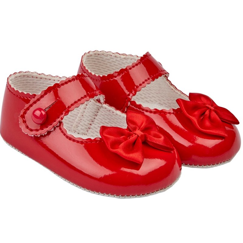 Baypds girls pre walker soft sole pram shoes