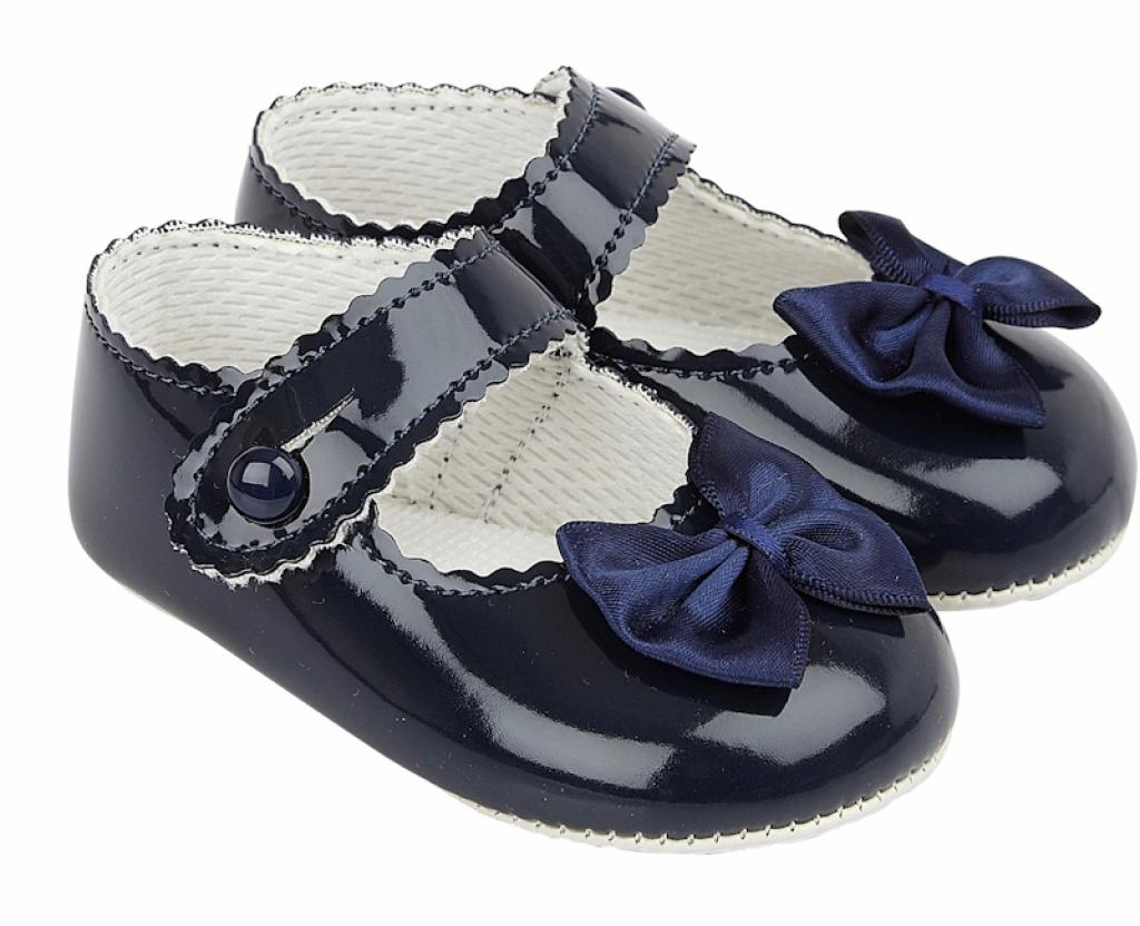 Baypds girls pre walker soft sole pram shoes