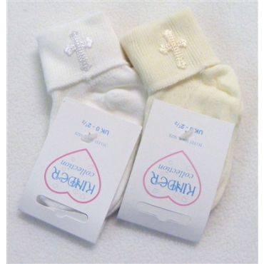 Baby Boys or girls unisex christening  socks colours  available  white or ivory various  sizes