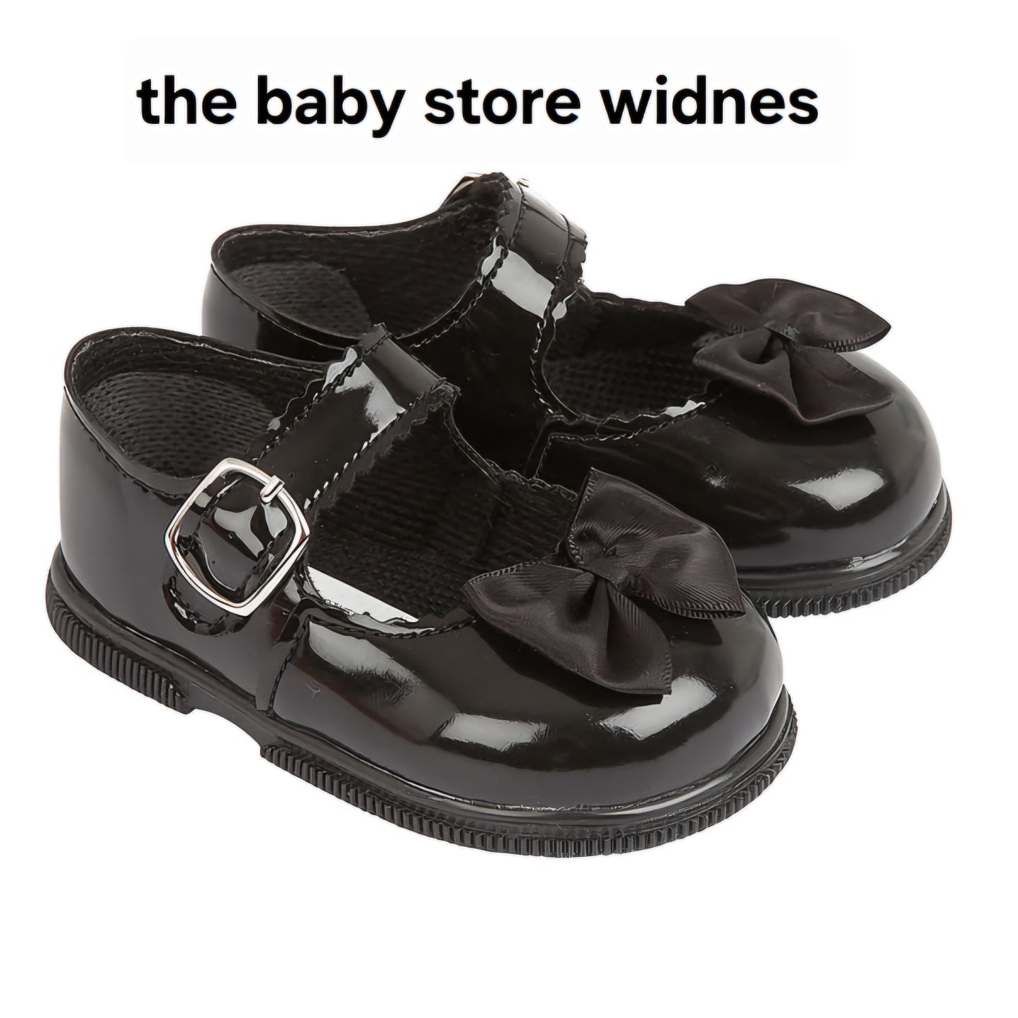 Baypods girls hard sole walking shoes with bow