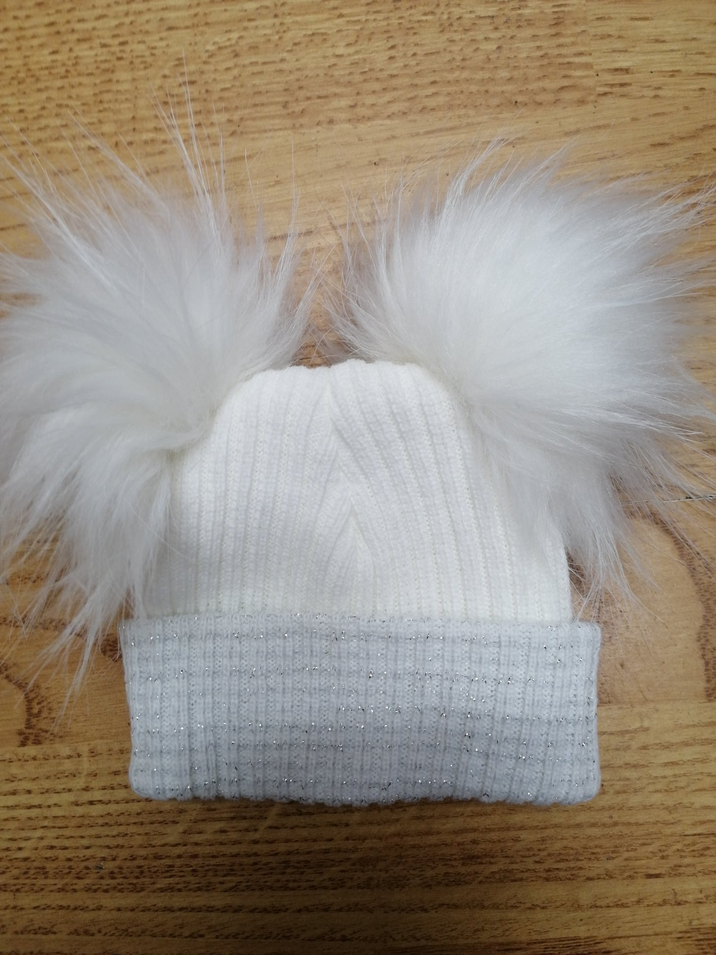 Baby Boys and girls double pom pom hats comes in various colours