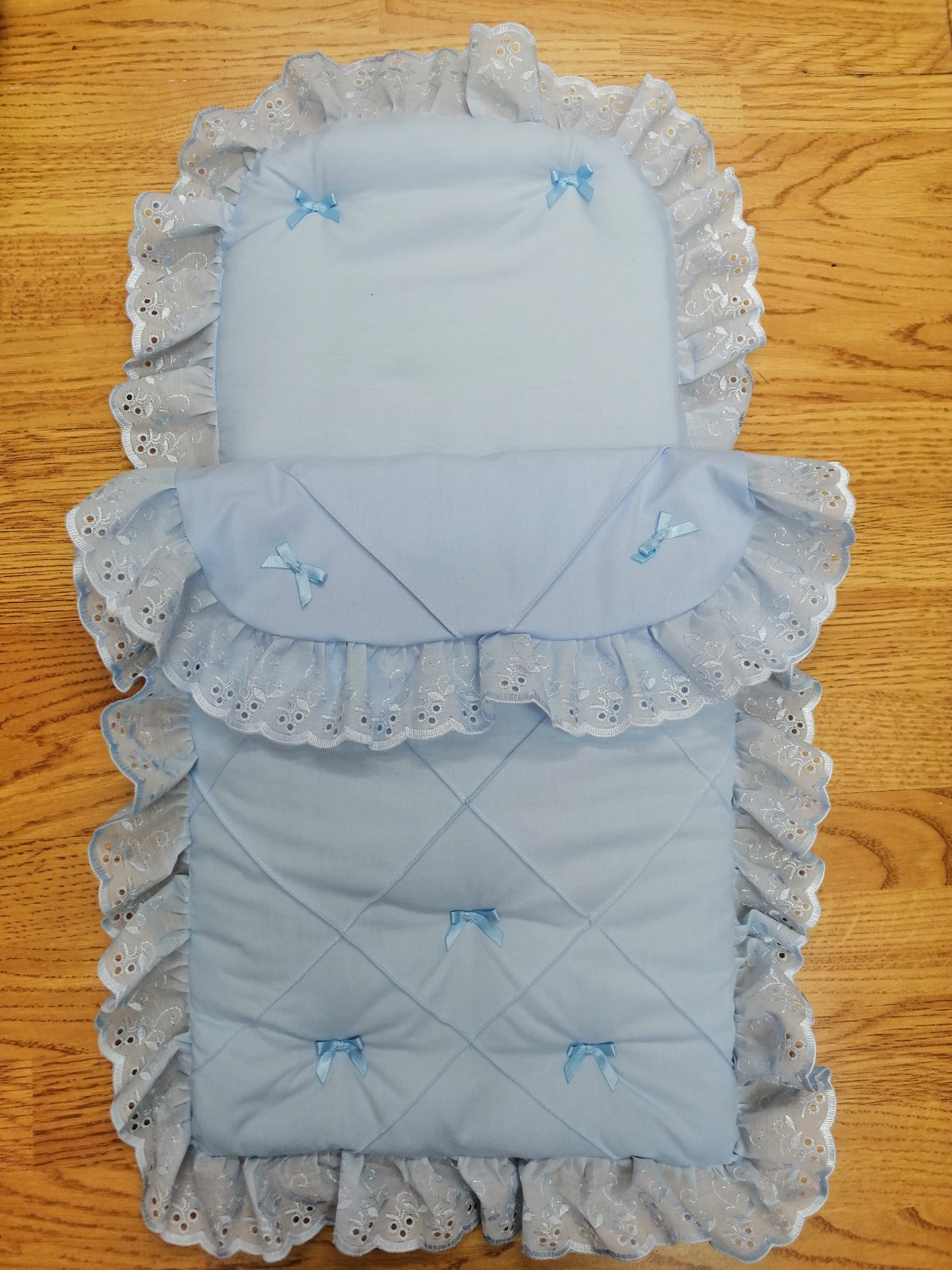 Dolls pram  set quilt and pillow