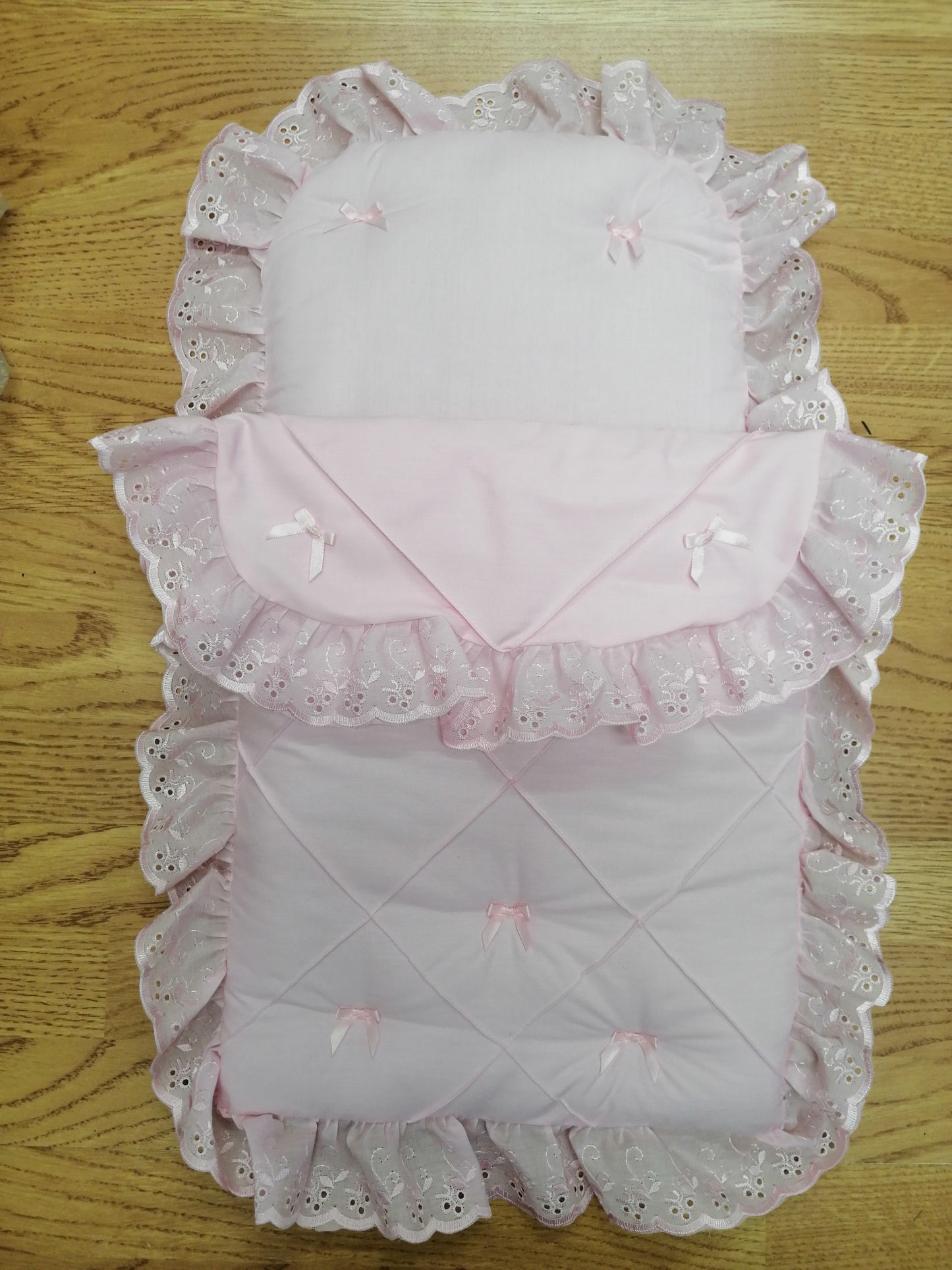 Dolls pram  set quilt and pillow