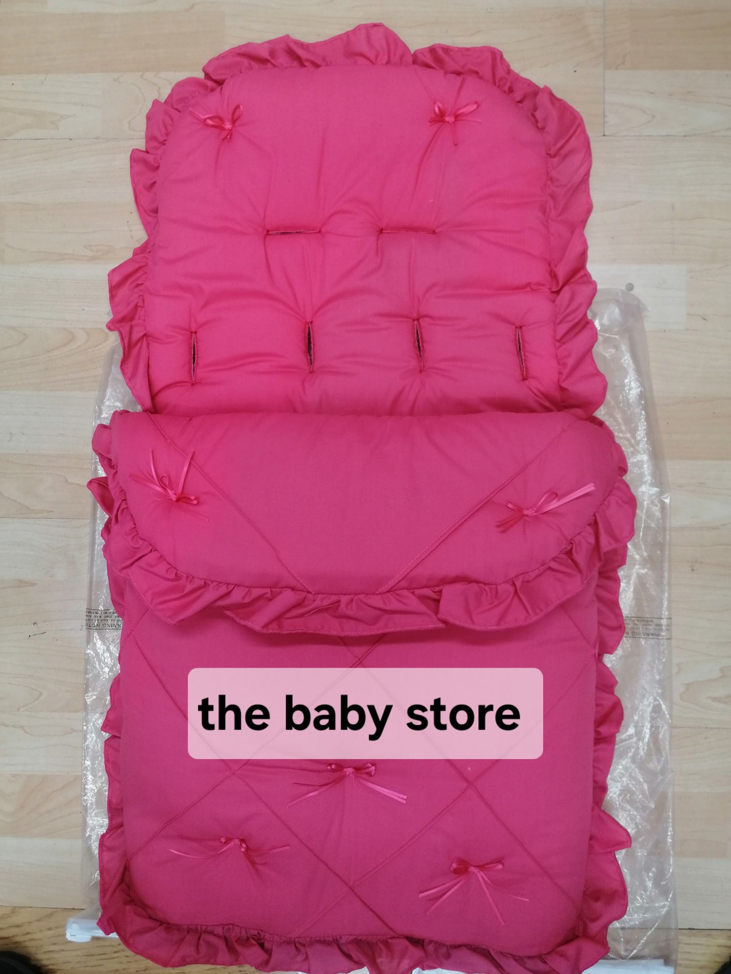 Footmuff pram cosytoes universal fit  pram set buggy Liner  stroller with Bows