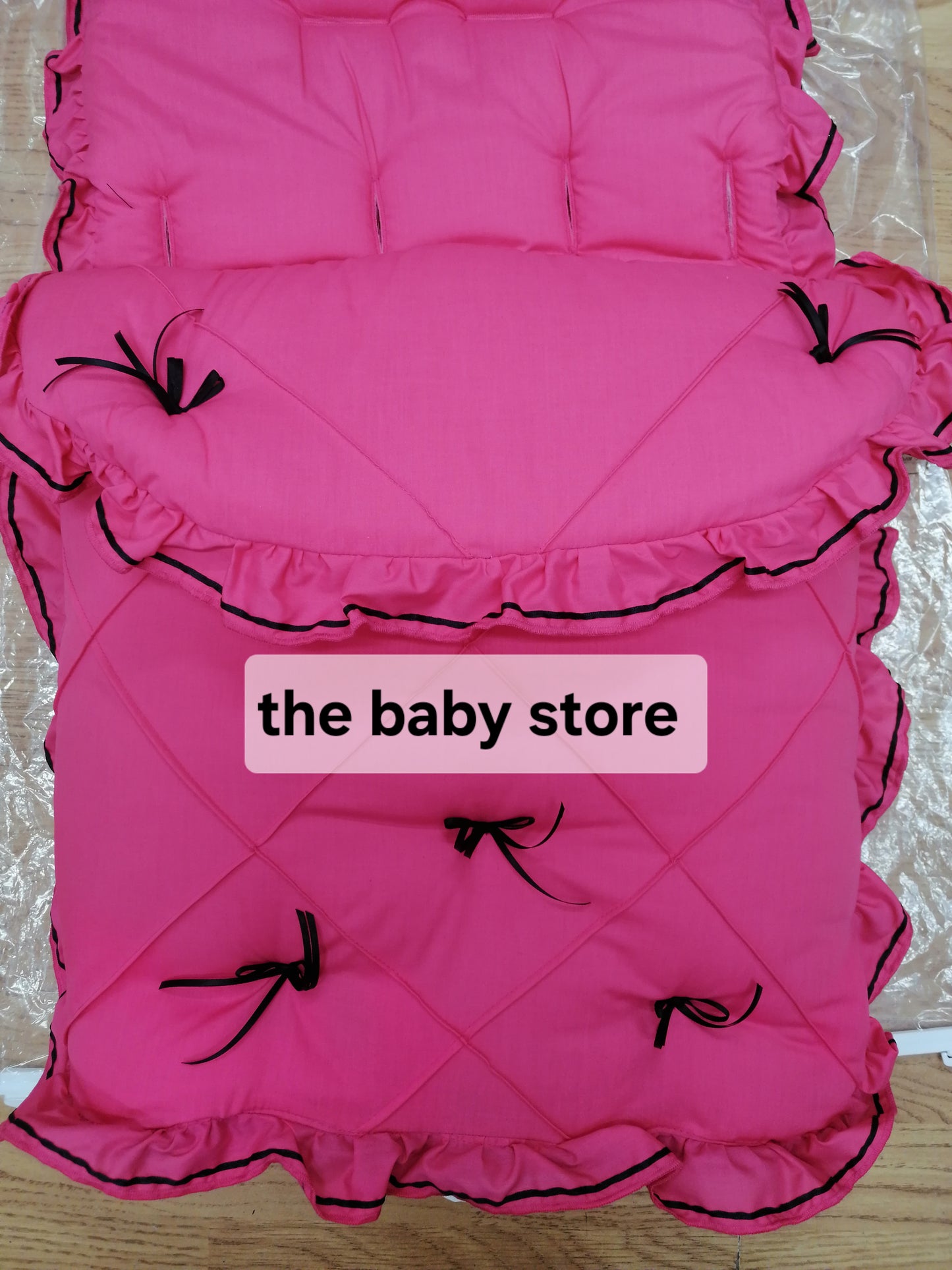 Footmuff pram cosytoes universal fit  pram set buggy Liner  stroller with Bows