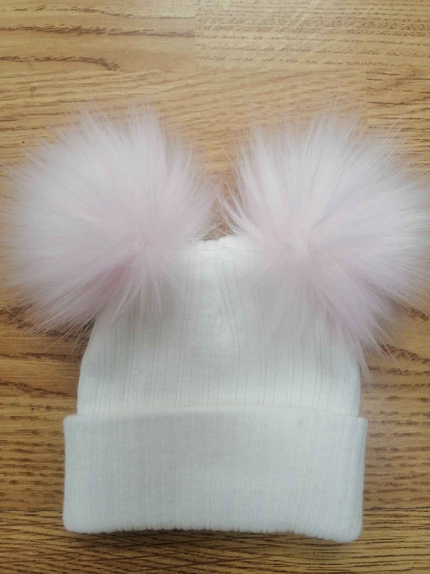 Baby Boys and girls double pom pom hats  comes in various colours