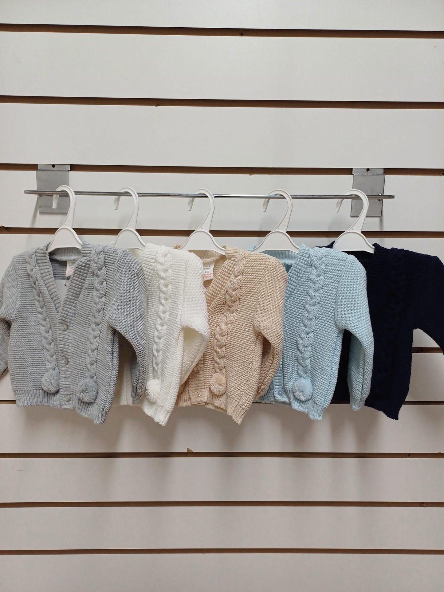 Boys pompom Cardigan comes in various colours