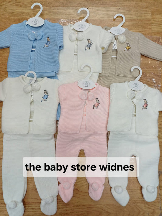 dandelion 2 piece set with pom pom peter rabbit