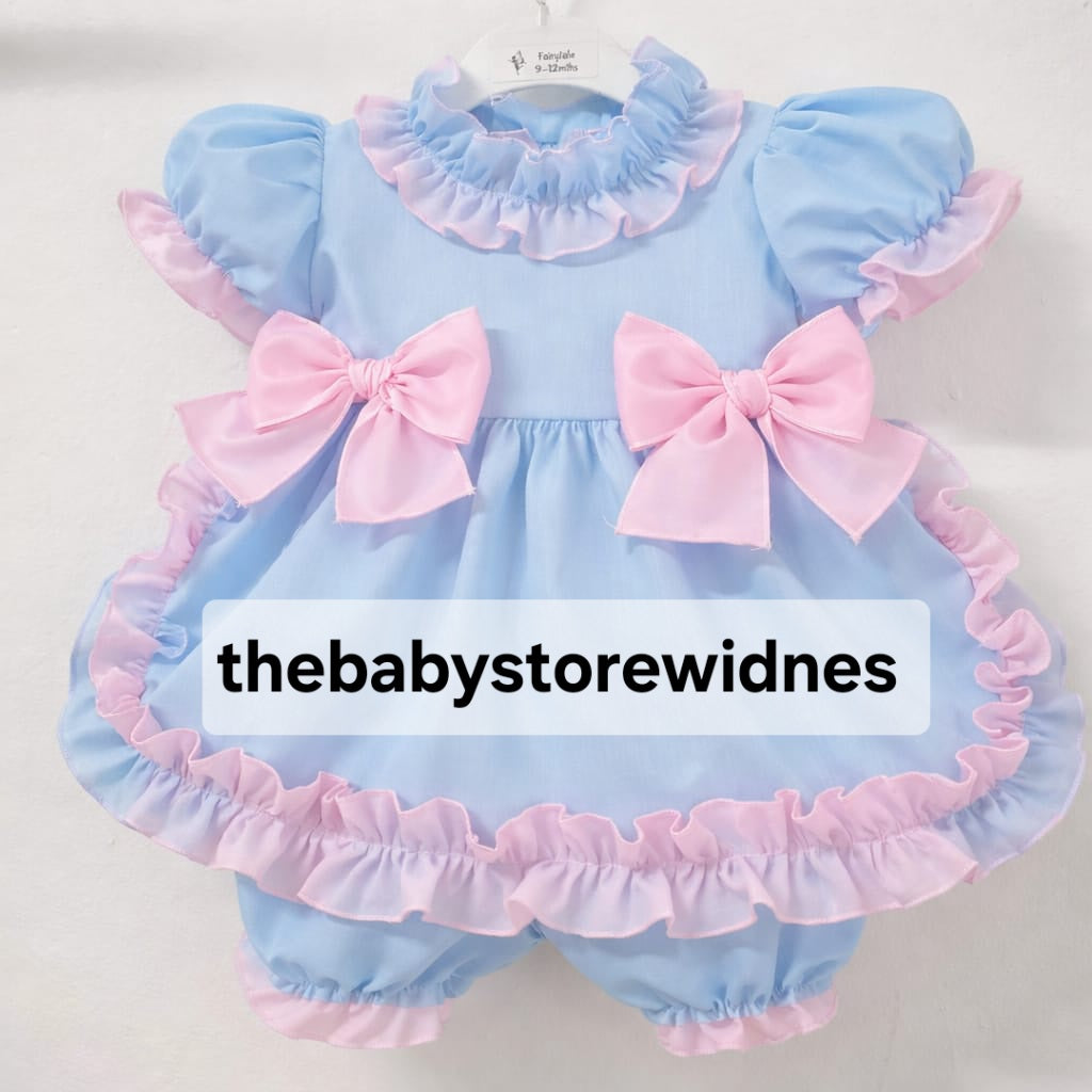 Girls dress with  bows and bloomers