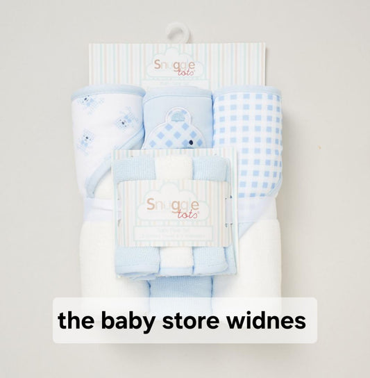 Baby Boys  3 hooded towels and 3 wash cloths set bear design perfect for bath time designs may vary