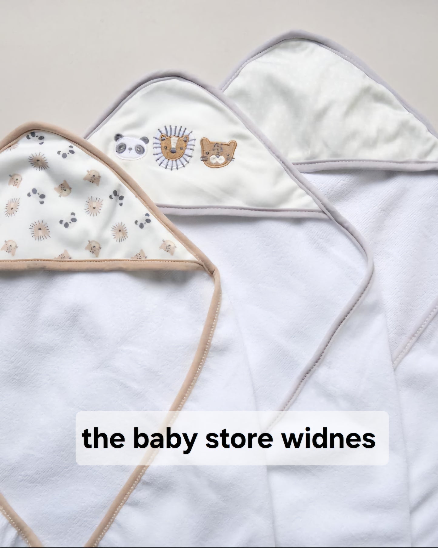 Baby unisex  3 hooded towels  and  3 wash cloths set animal design perfect for bath time designs may vary