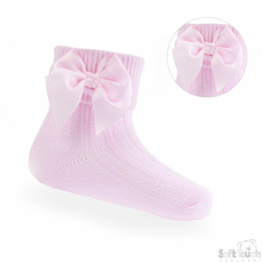 Baby girls  ankle  bow socks sizes newborn to  2 years  various colours to choose from