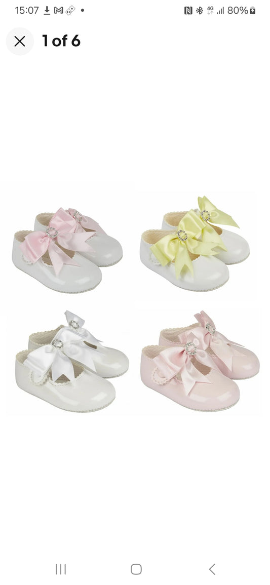 Baypods baby  girls  pre walker soft sole pram shoes