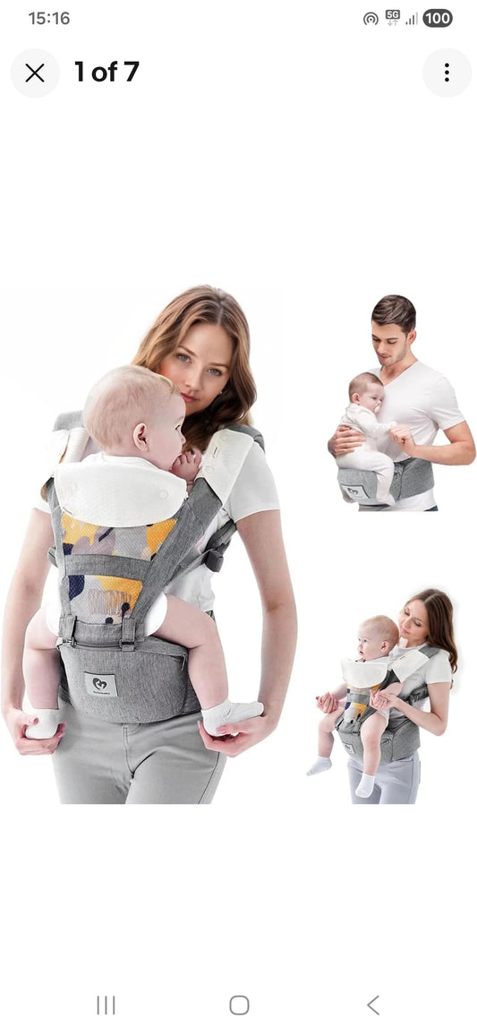 Baby  unisex carrier  bellababy suitable for babys 3 months  to 3 years fully adjustable
