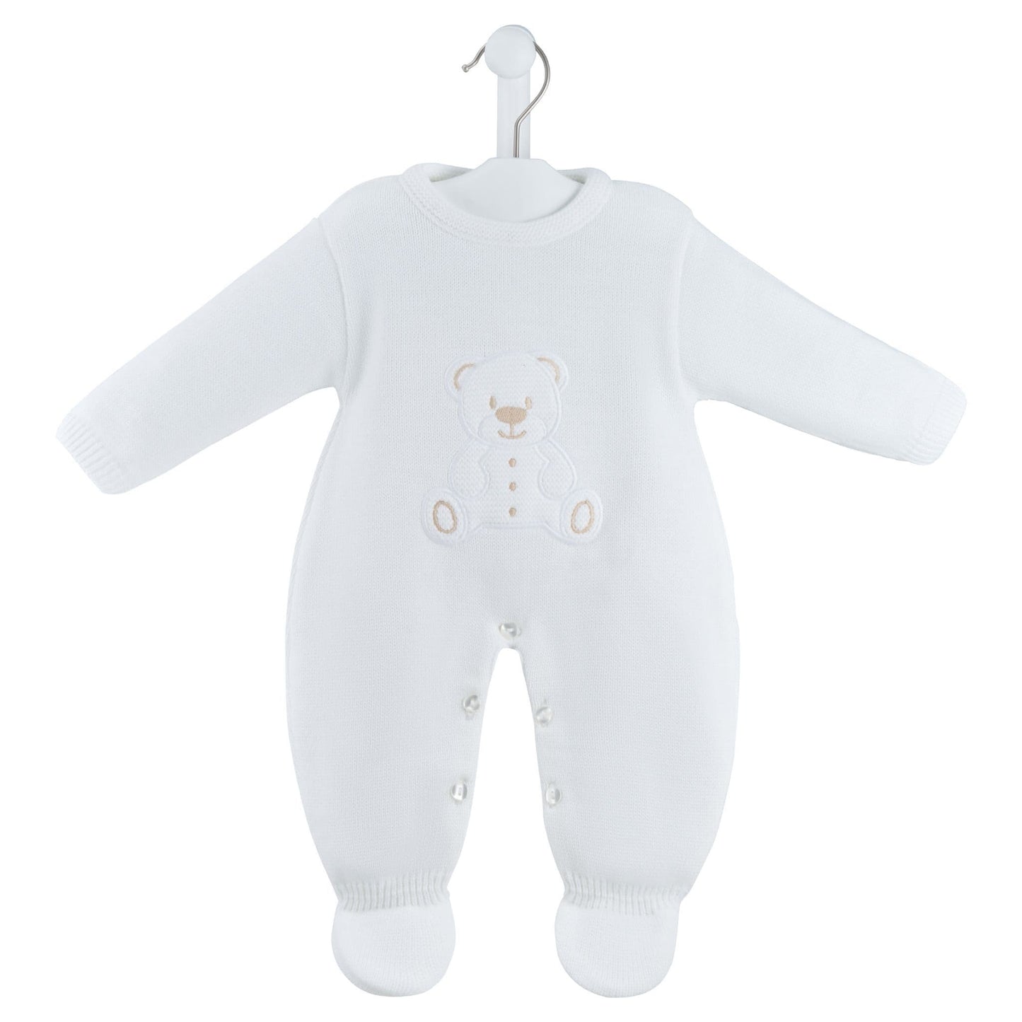 Dandelion unisex teddy bear knitted baby  grow with teddy bear design  embroidery