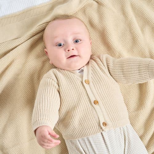 Dandelion ribbed  knitted cardigan