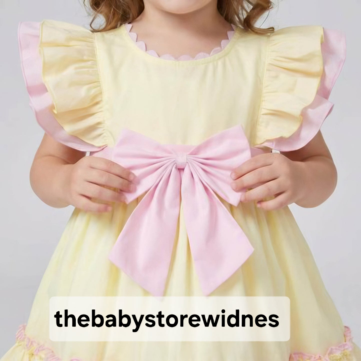 Girls  wee me dress with bow