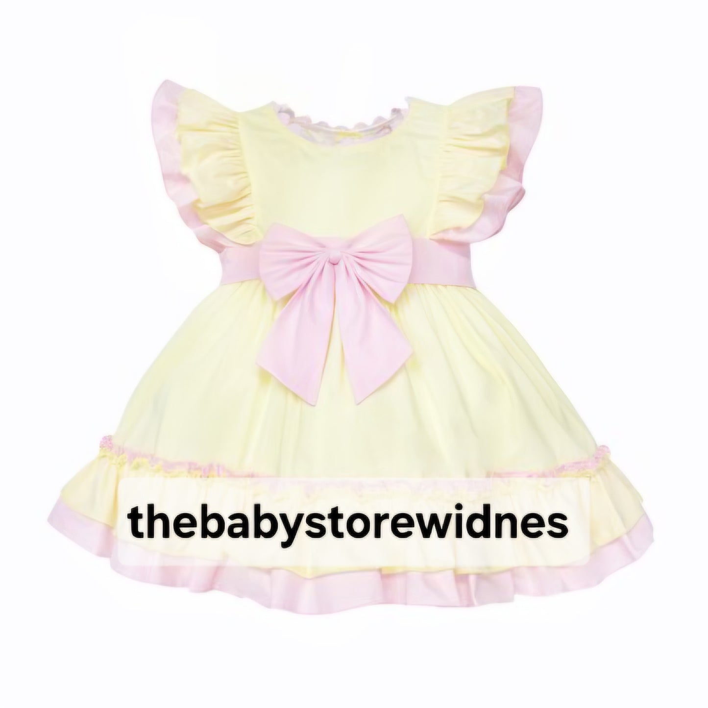 Girls  wee me dress with bow