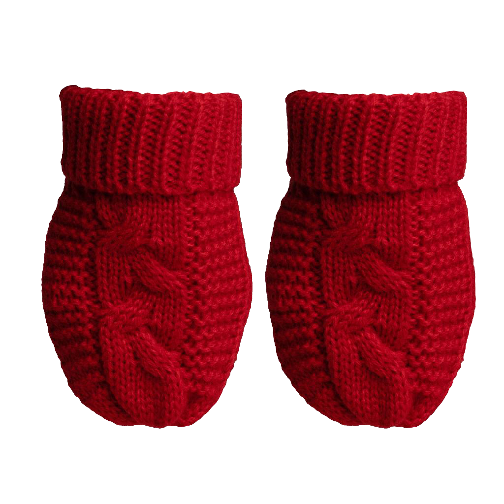 Knitted  cable pattern  mitts