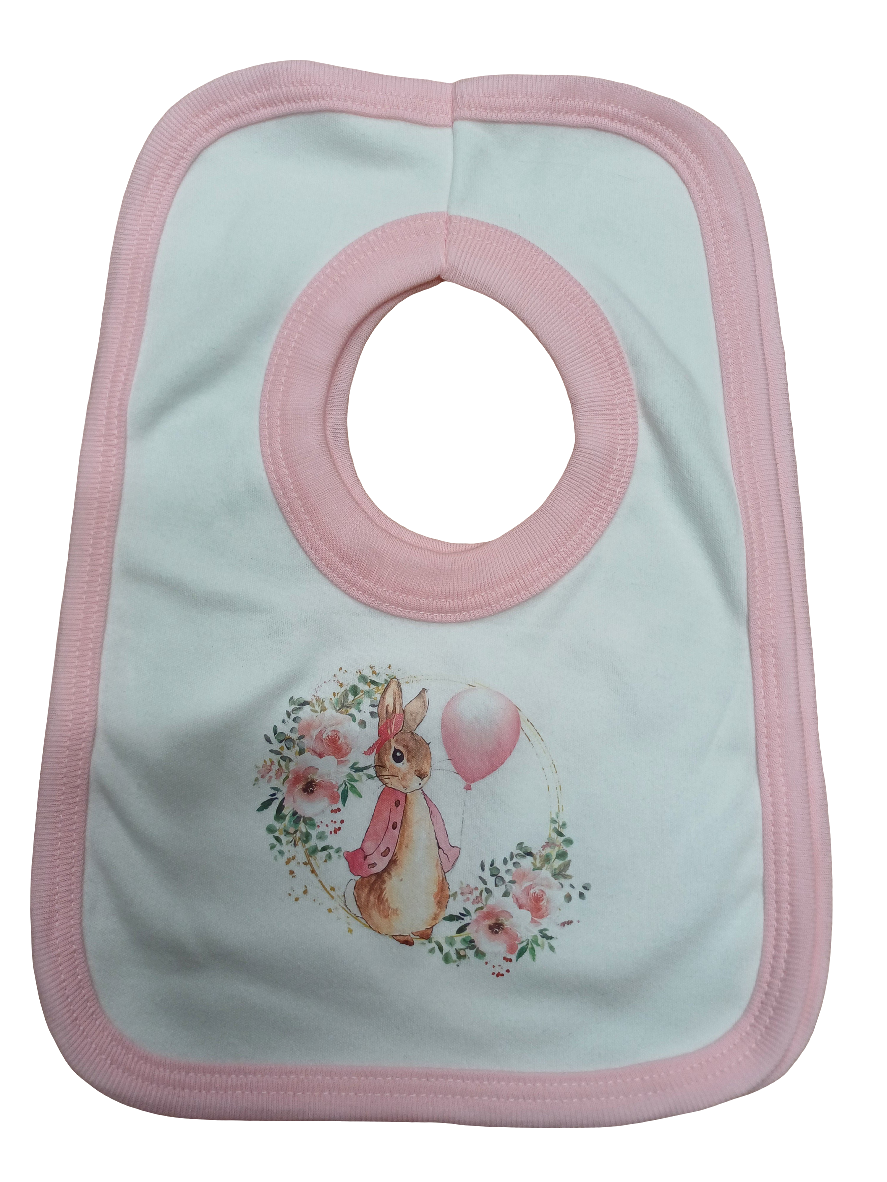 Boys girls peter rabbit design bibs