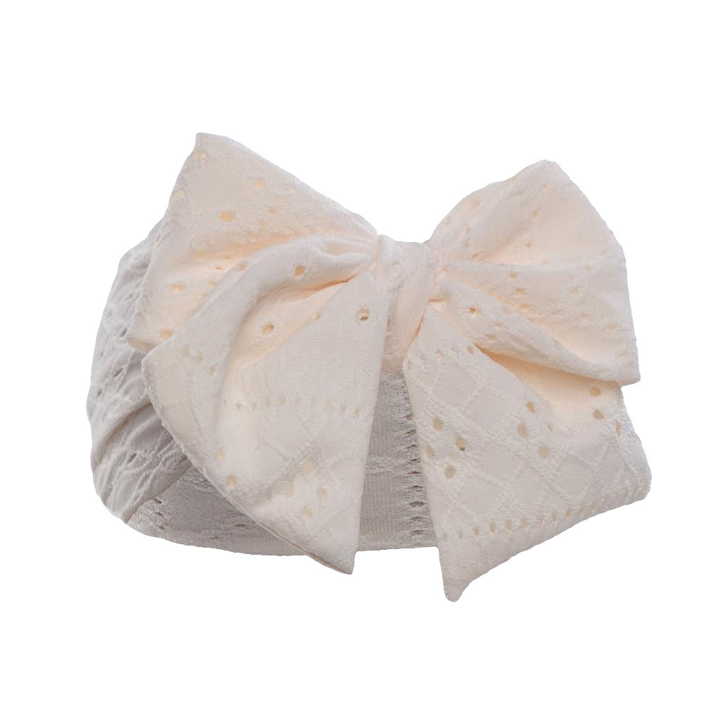 Baby girls stretch headband with large bow comes in  various colours