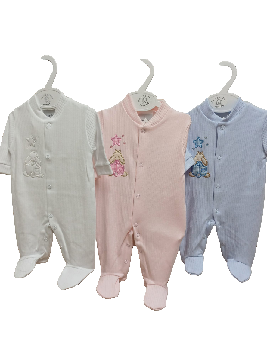 Dandelion  baby grow comes in 3 colours