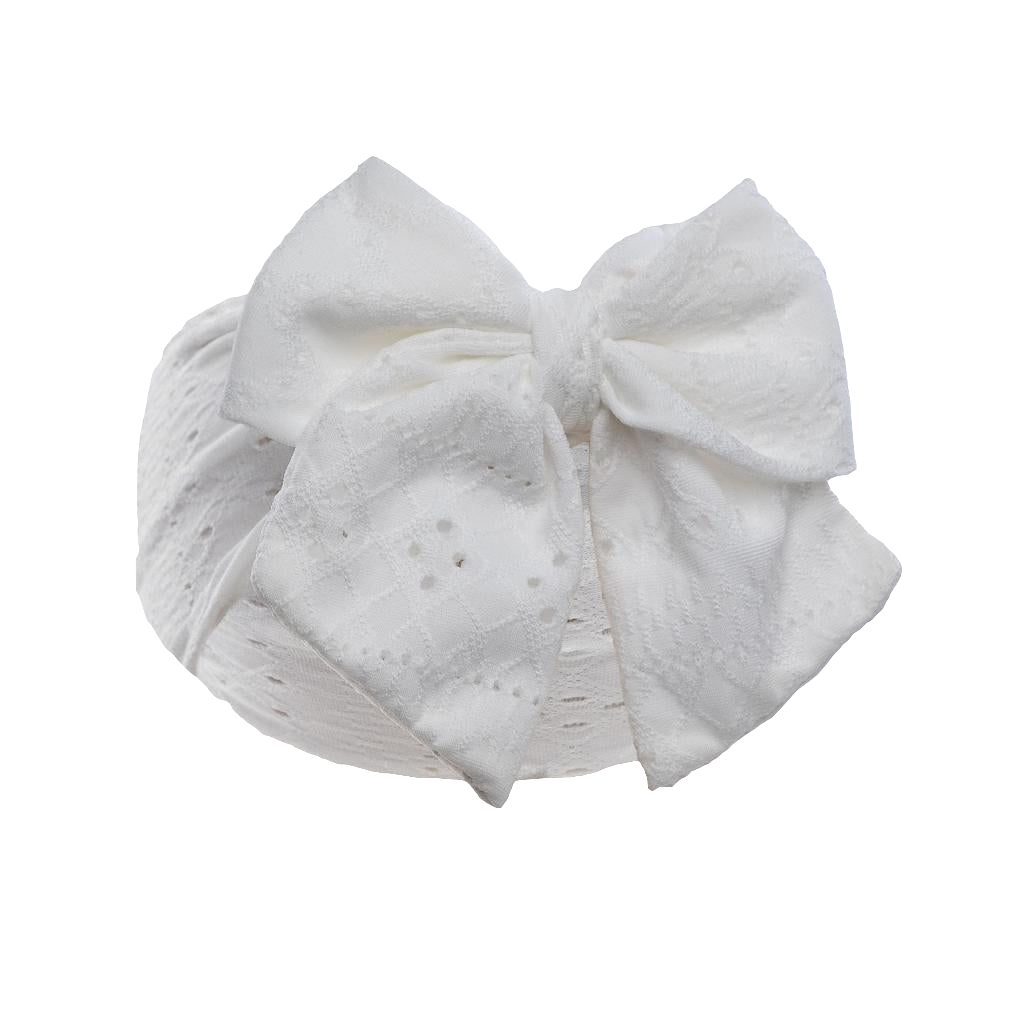 Baby girls stretch headband with large bow comes in  various colours