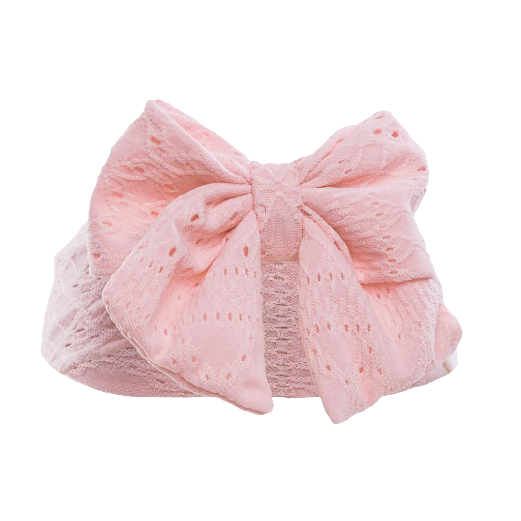 Baby girls stretch headband with large bow comes in  various colours