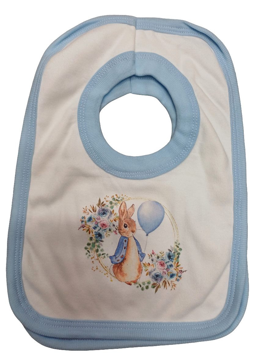 Boys girls peter rabbit design bibs