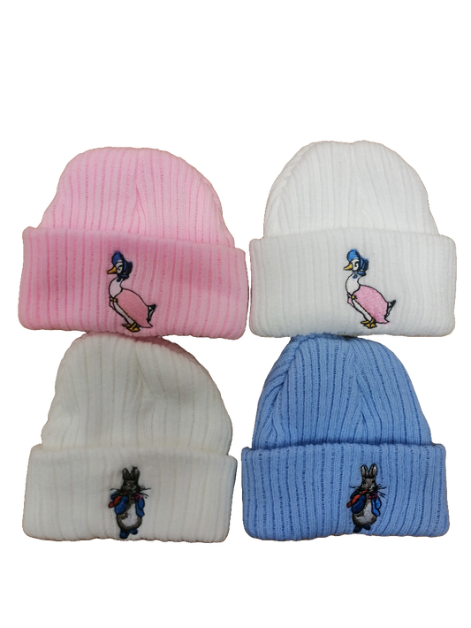 Baby Boys & girls peter rabbit / jemima  puddle duck  beanie hat