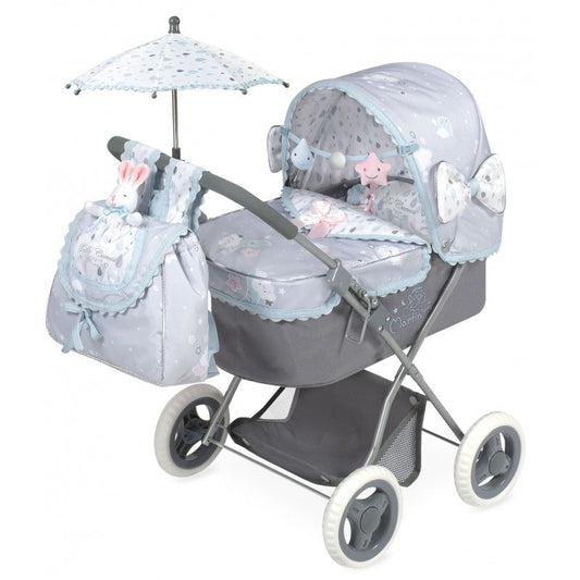 Spanish dolls folding carriage pram with accessories