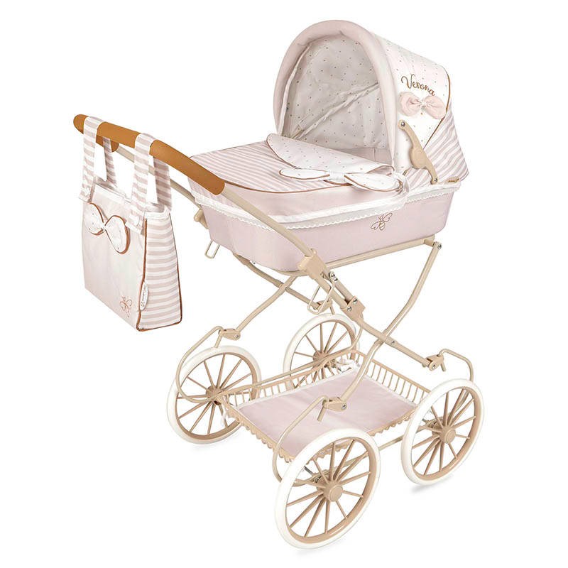 Spanish reborn dolls folding carriage pram with accessories