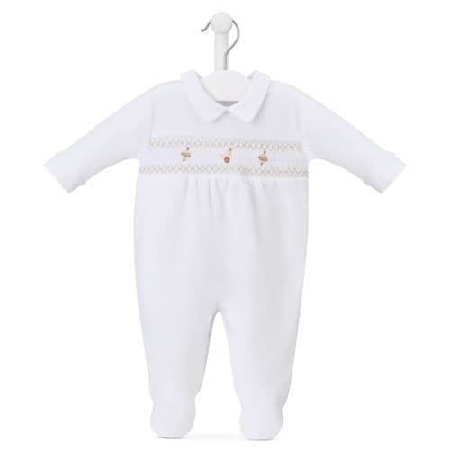 Dandelion spinning  top  and  duck shocked   velour sleepsuit