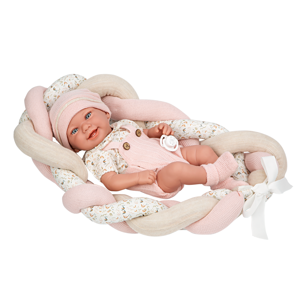 Spanish  newborn doll comes with luxury cushion and dummy