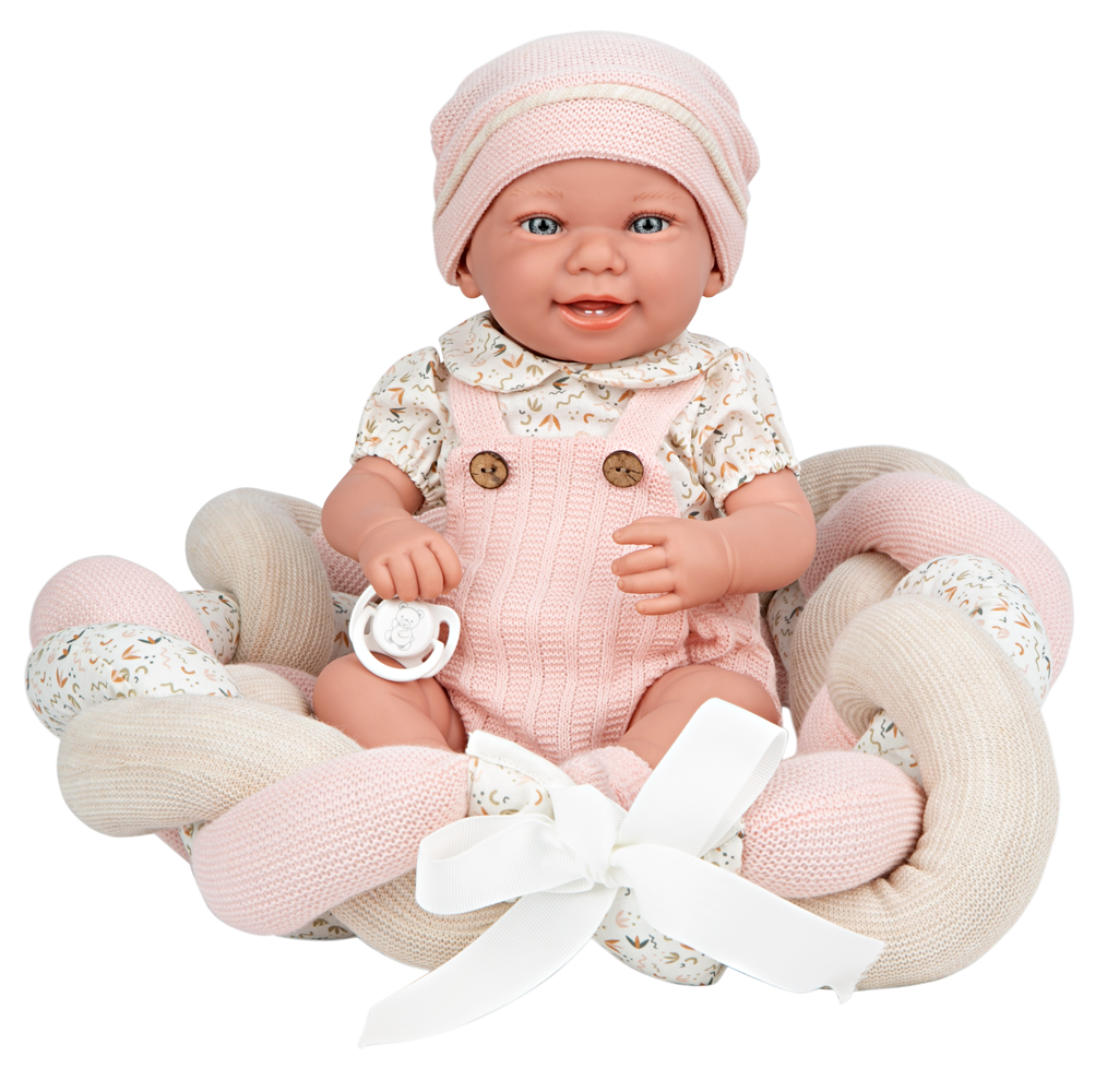 Spanish  newborn doll comes with luxury cushion and dummy