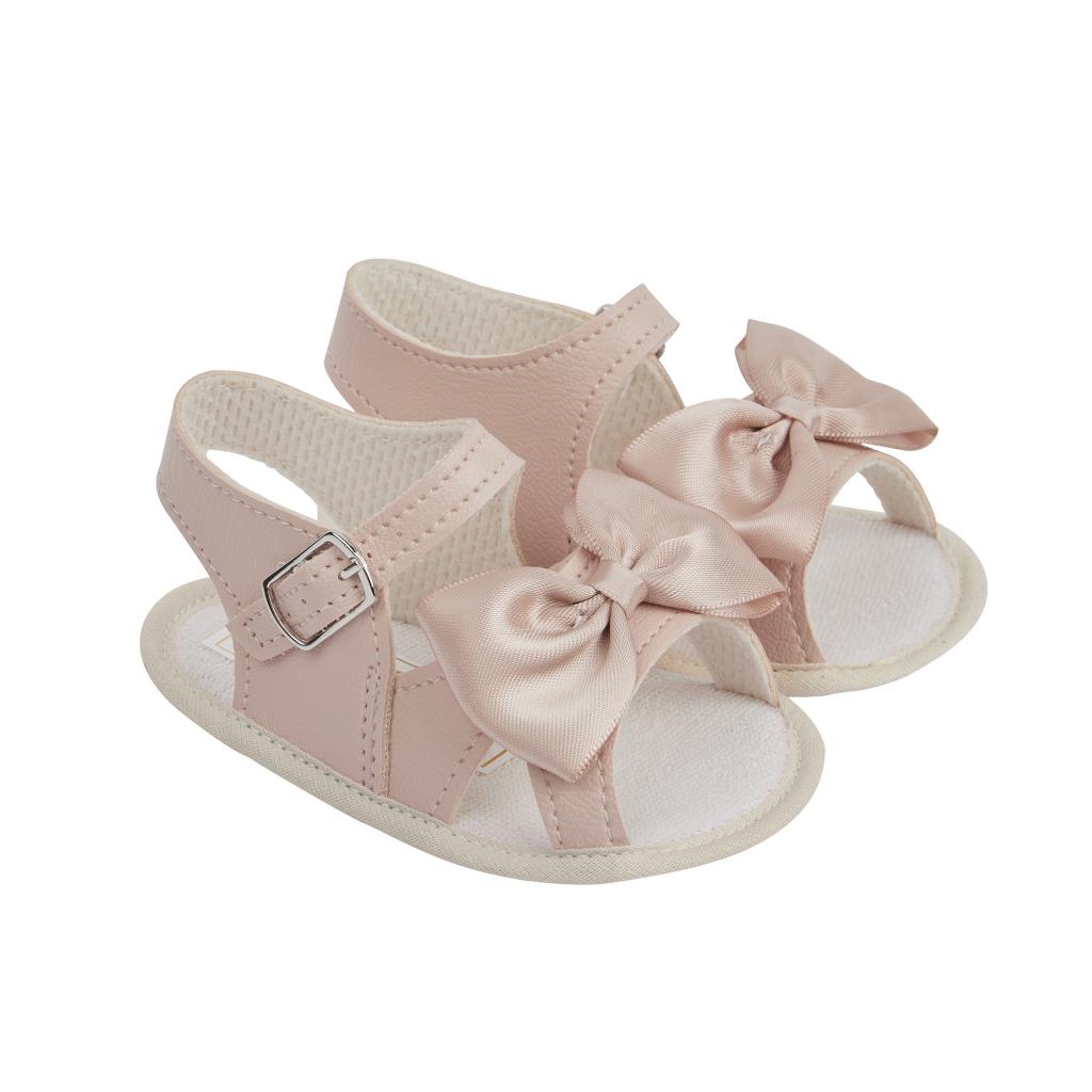 Baypods baby girls soft sole sandals with bow