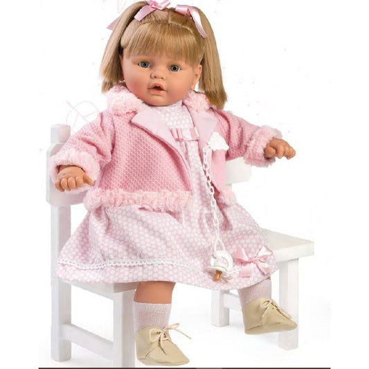 Spanish  crying doll comes with  dummy size 63  cm