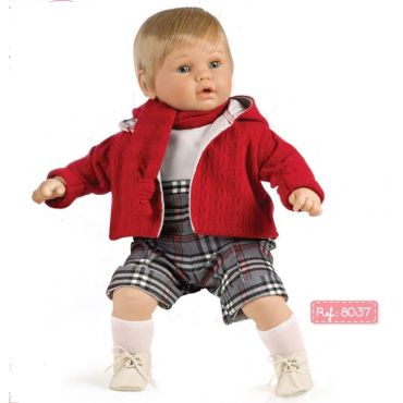 Spanish  crying doll comes with  dummy size 63 cm