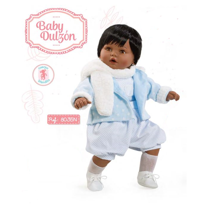 Spanish  crying doll comes with dummy size 63 cm